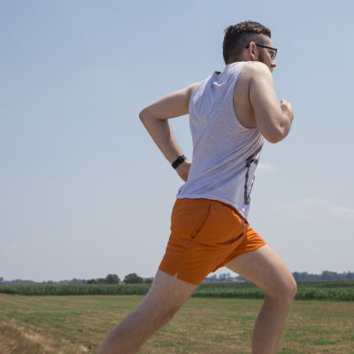 ジョギング後のストレッチ