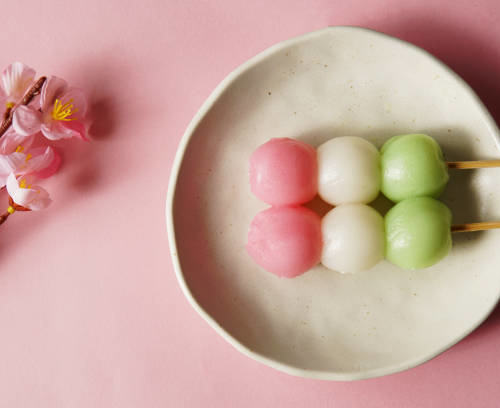 花は置いておいて団子