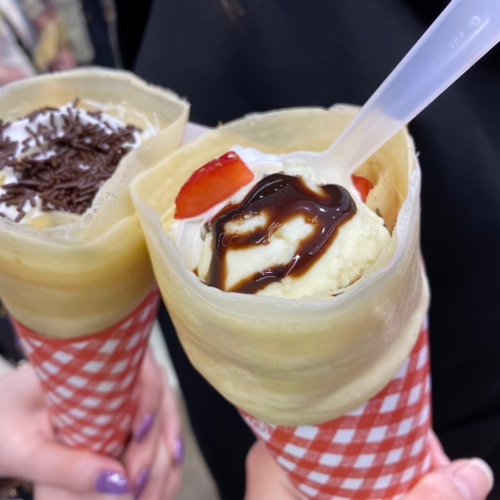 今日はクレープ(๑ơ ₃ ơ)✨✨笑