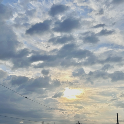 早朝の空(⁎⁍̴̛ᴗ⁍̴̛⁎)